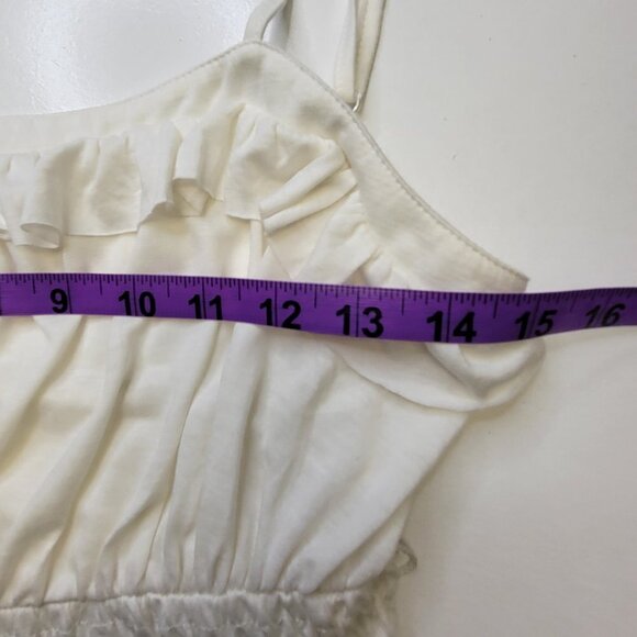 White Spaghetti Strap Cotton Dress Size S - Picture 7 of 7
